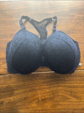 Lace Racerback T-Shirt Bra - Blue